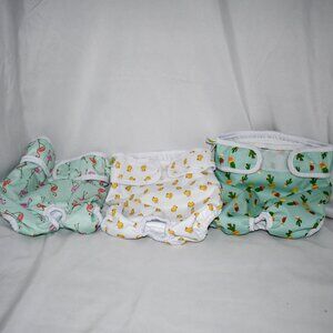 Pet Magasin Reusable Washable Dog Diapers 3 Pack-Large, 16”-24” Waist NEW  Flami